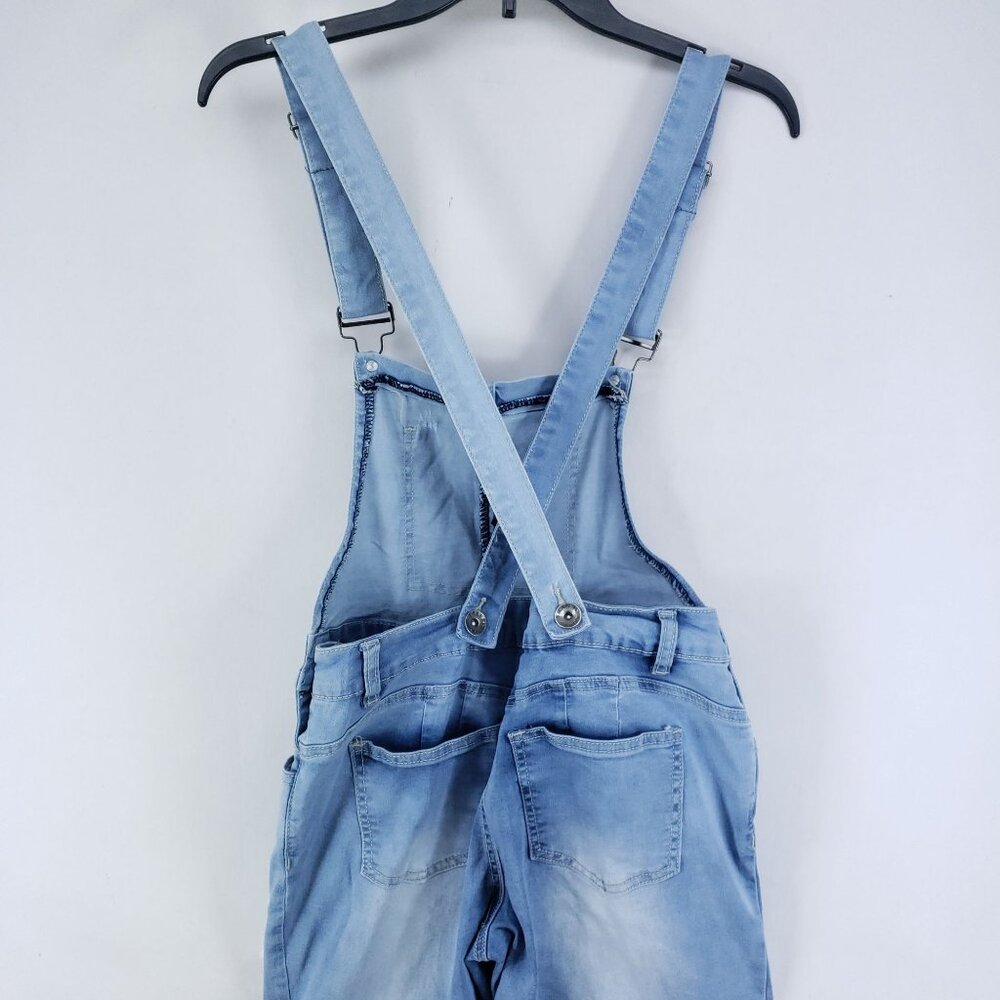 Traffic Jeans Wear Destroyed Fashion Overalls Women's Size 29 Light Wash - Picture 5 of 9